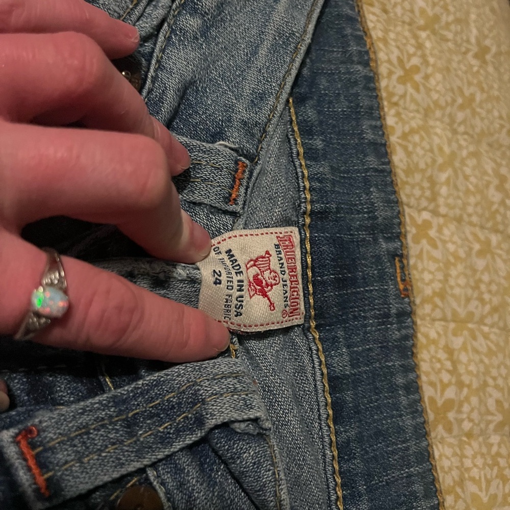 True Religion low rise skinny jeans